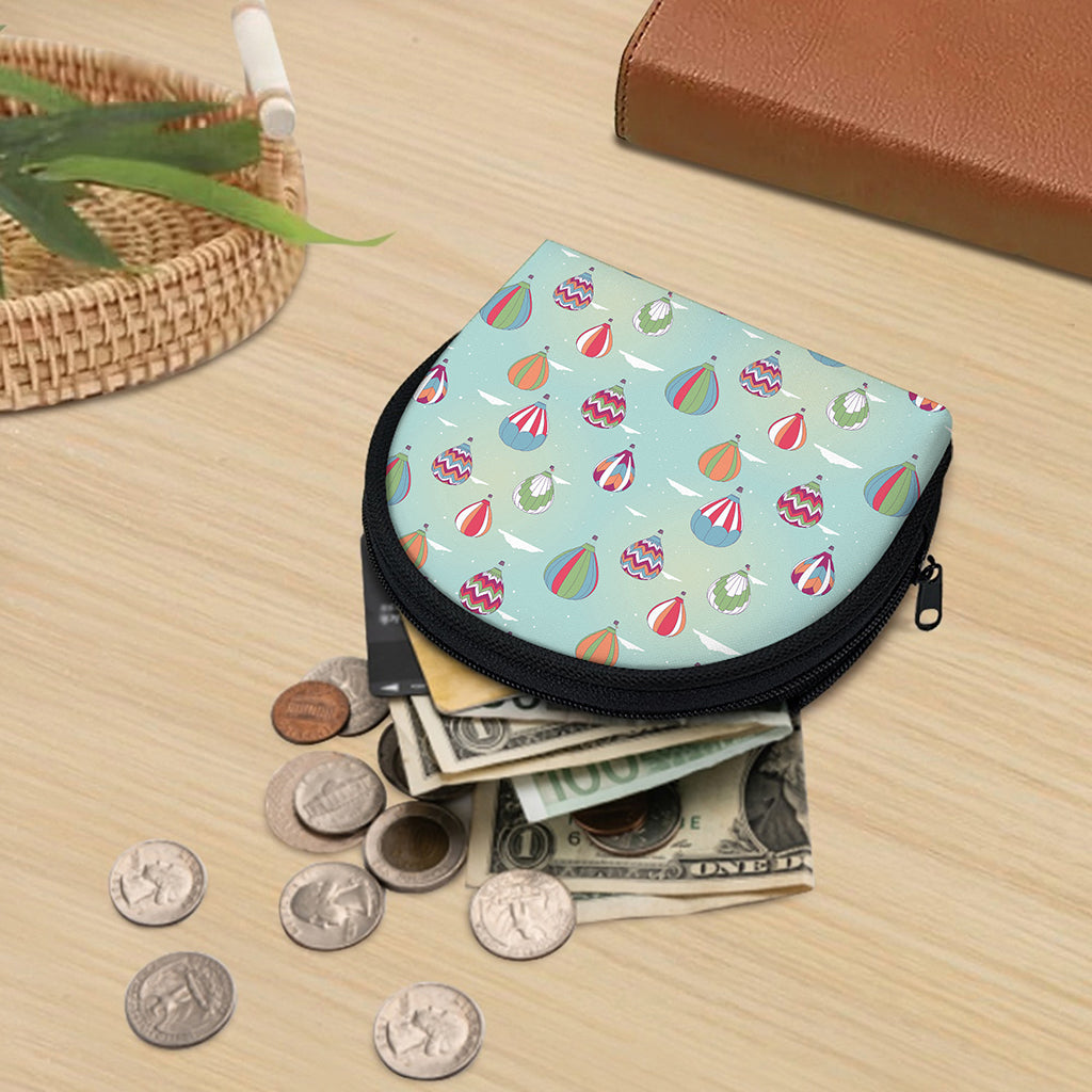Hot Air Balloon Pattern Print Coin Purse