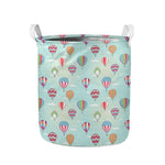 Hot Air Balloon Pattern Print Collapsible Laundry Basket