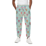 Hot Air Balloon Pattern Print Cotton Pants