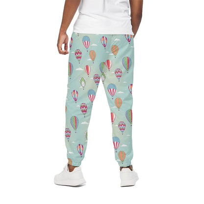 Hot Air Balloon Pattern Print Cotton Pants