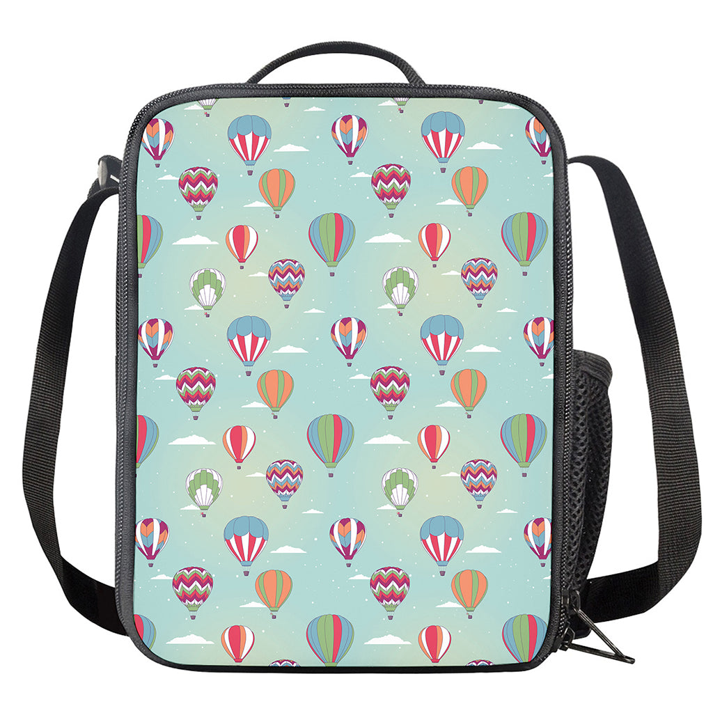 Hot Air Balloon Pattern Print Crossbody Lunch Bag