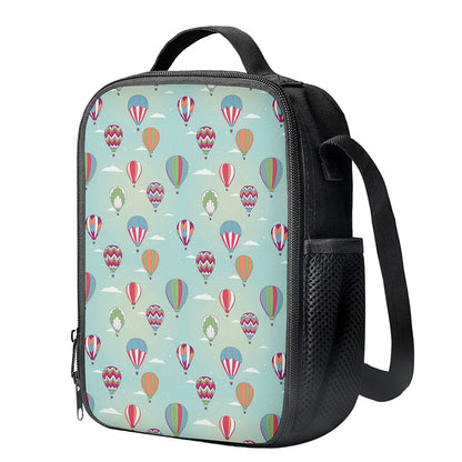 Hot Air Balloon Pattern Print Crossbody Lunch Bag
