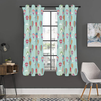 Hot Air Balloon Pattern Print Curtain