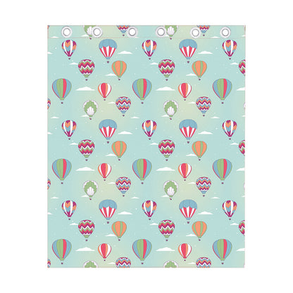 Hot Air Balloon Pattern Print Curtain