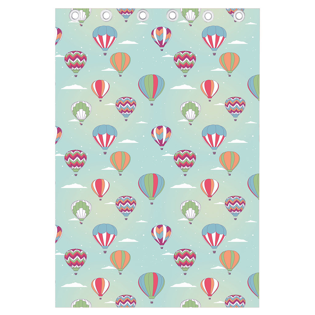 Hot Air Balloon Pattern Print Curtain