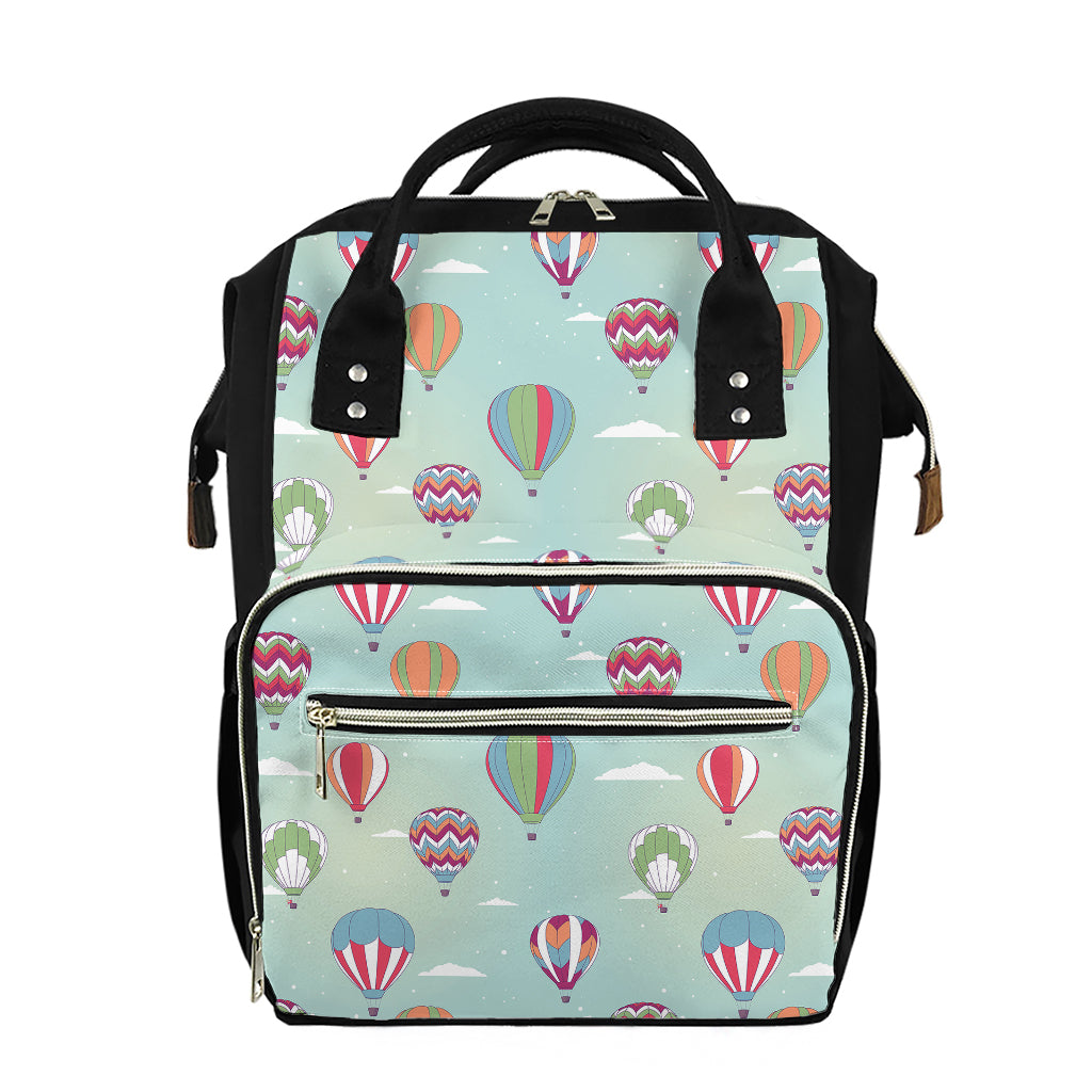 Hot Air Balloon Pattern Print Diaper Bag