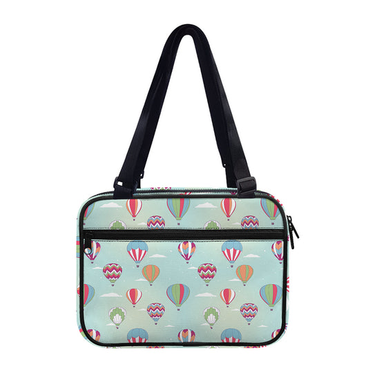 Hot Air Balloon Pattern Print Double Strap Bible Bag