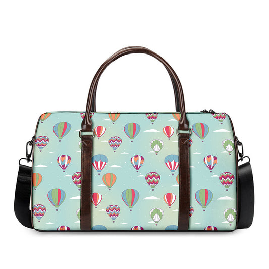 Hot Air Balloon Pattern Print Duffle Bag