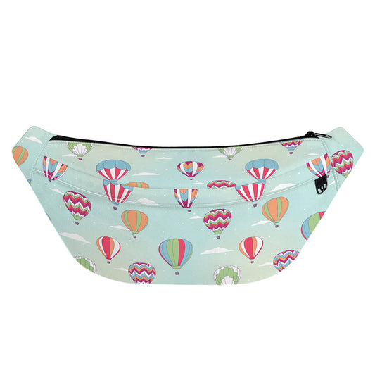 Hot Air Balloon Pattern Print Fanny Pack