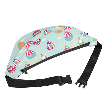 Hot Air Balloon Pattern Print Fanny Pack