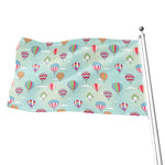 Hot Air Balloon Pattern Print Flag
