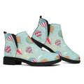 Hot Air Balloon Pattern Print Flat Ankle Boots