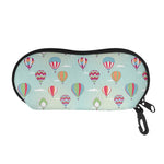Hot Air Balloon Pattern Print Glasses Case