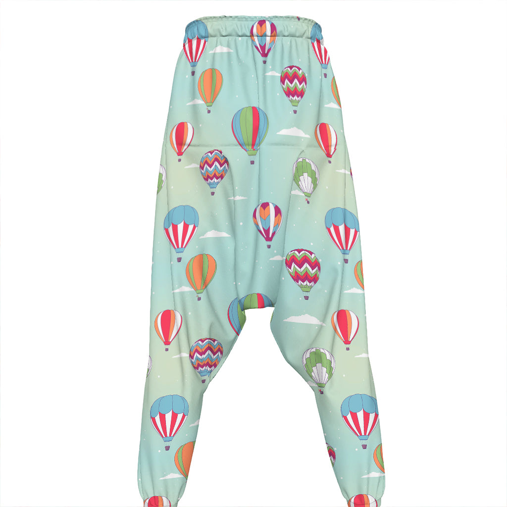 Hot Air Balloon Pattern Print Hammer Pants
