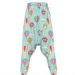 Hot Air Balloon Pattern Print Hammer Pants