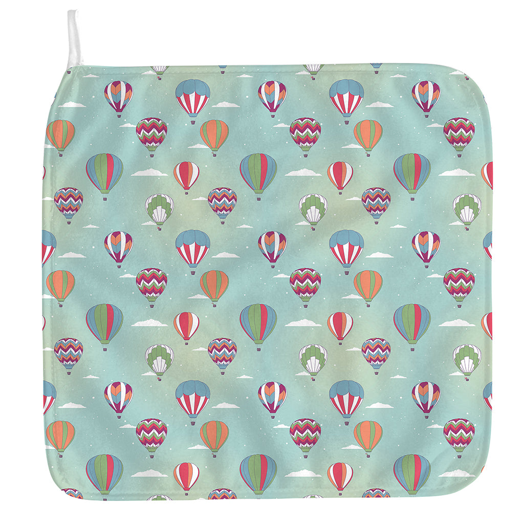 Hot Air Balloon Pattern Print Hand Towel