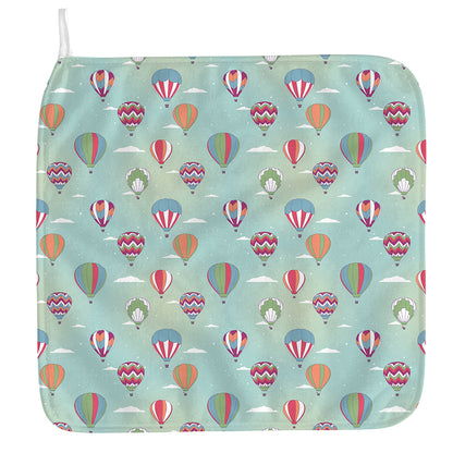 Hot Air Balloon Pattern Print Hand Towel
