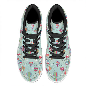 Hot Air Balloon Pattern Print High Top Leather Sneakers