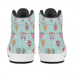 Hot Air Balloon Pattern Print High Top Leather Sneakers