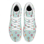 Hot Air Balloon Pattern Print High Top Leather Sneakers