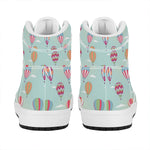 Hot Air Balloon Pattern Print High Top Leather Sneakers