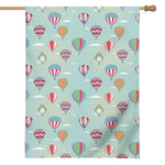 Hot Air Balloon Pattern Print House Flag