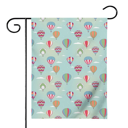 Hot Air Balloon Pattern Print House Flag