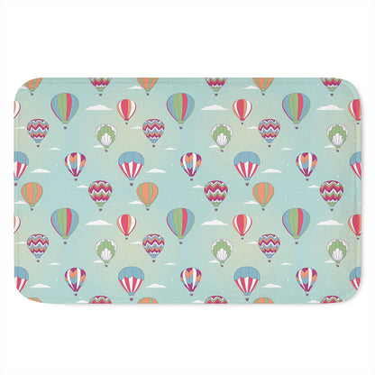 Hot Air Balloon Pattern Print Indoor Door Mat