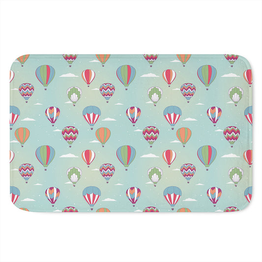 Hot Air Balloon Pattern Print Indoor Door Mat