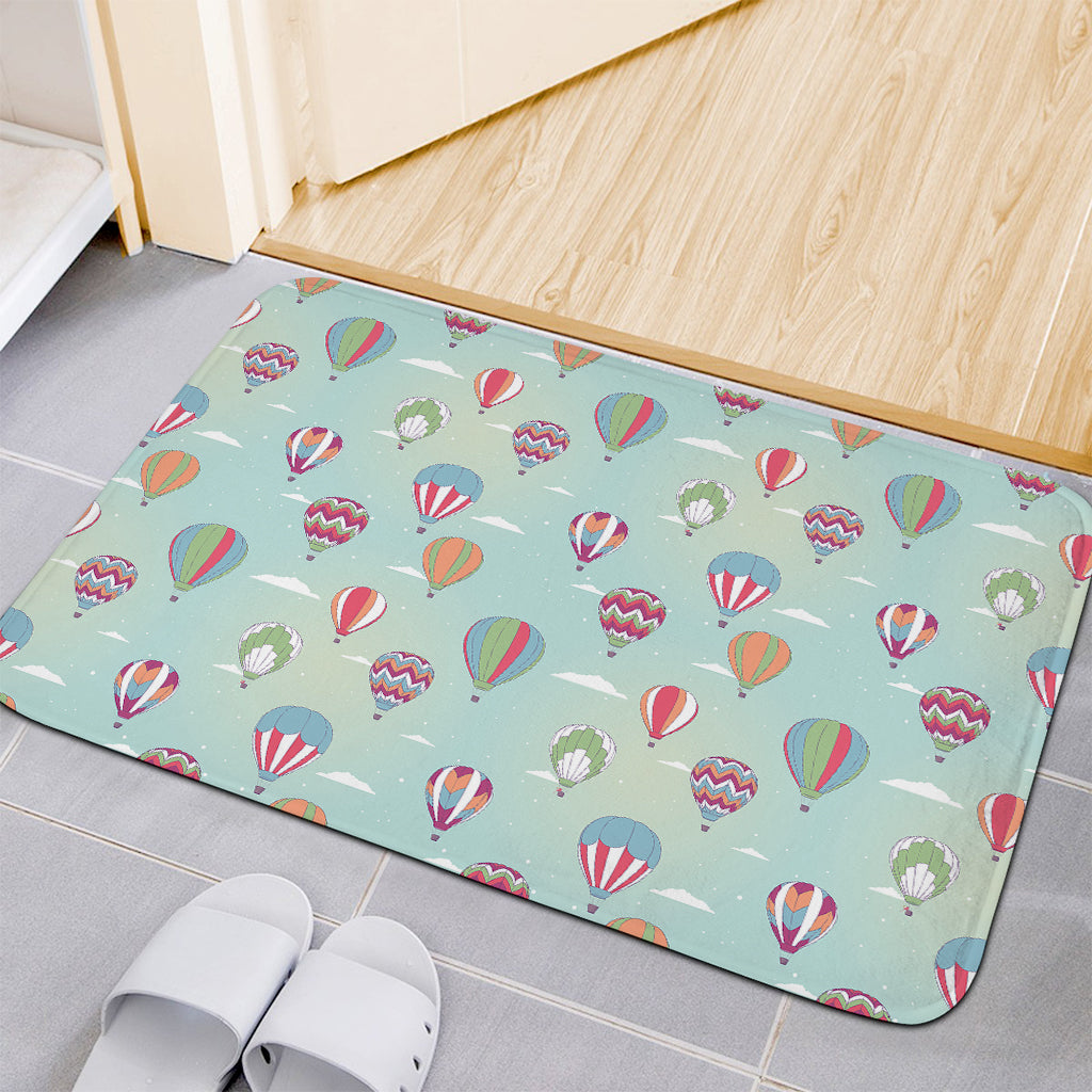 Hot Air Balloon Pattern Print Indoor Door Mat