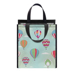Hot Air Balloon Pattern Print Insulated Lunch Tote