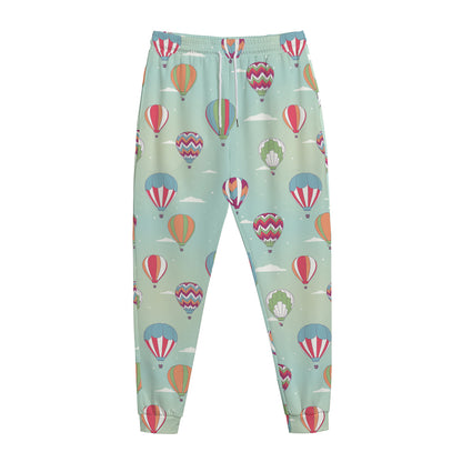Hot Air Balloon Pattern Print Jogger Pants