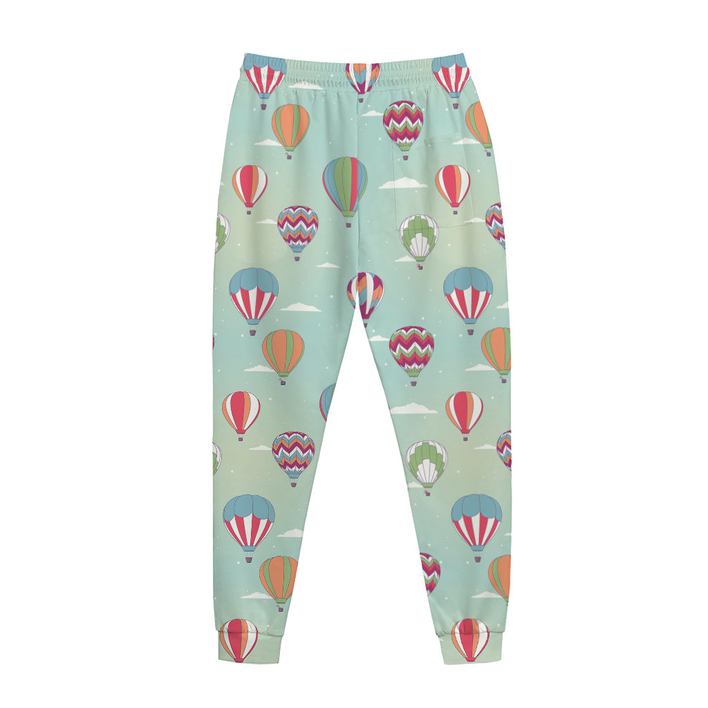 Hot Air Balloon Pattern Print Jogger Pants