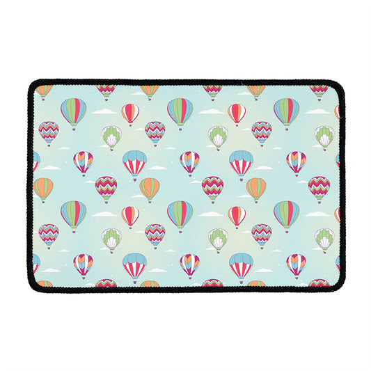 Hot Air Balloon Pattern Print Kitchen Mat