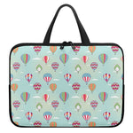 Hot Air Balloon Pattern Print Laptop Sleeve With Handle