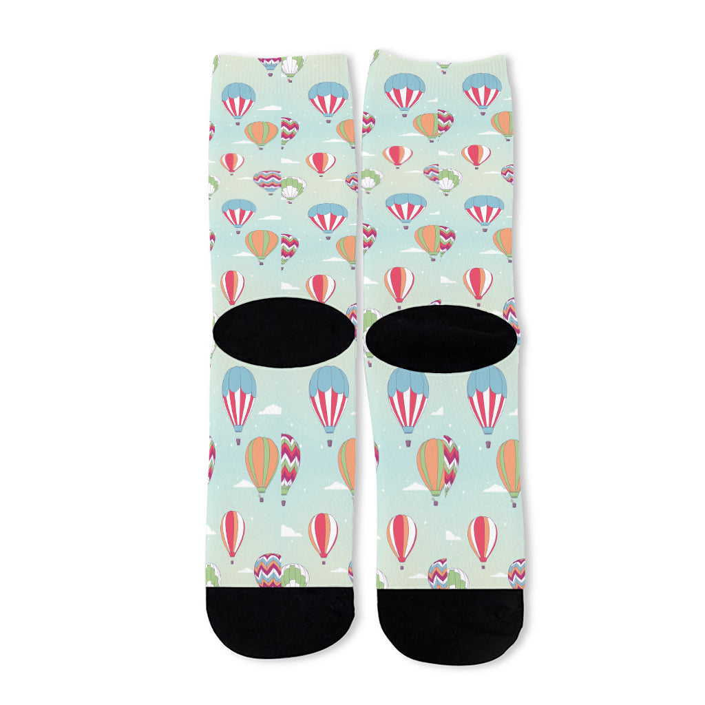 Hot Air Balloon Pattern Print Long Socks