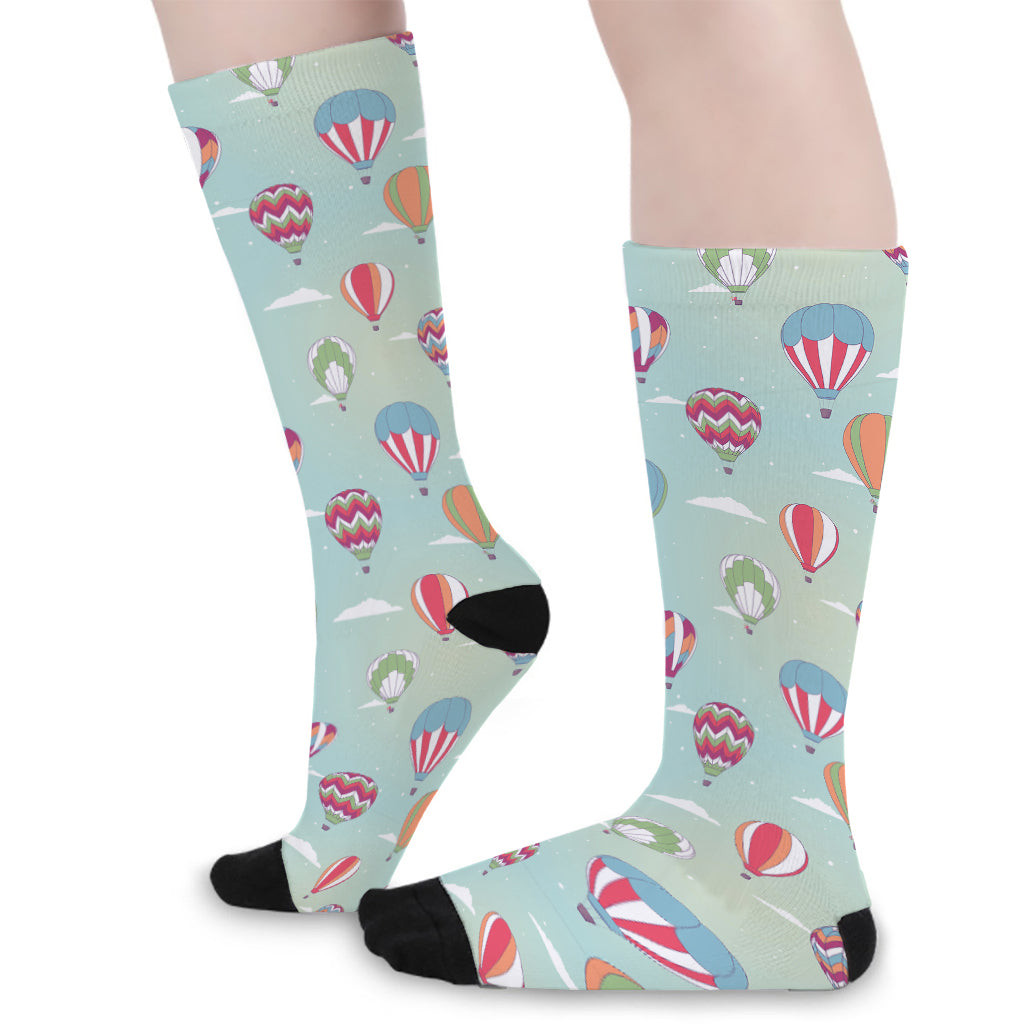 Hot Air Balloon Pattern Print Long Socks