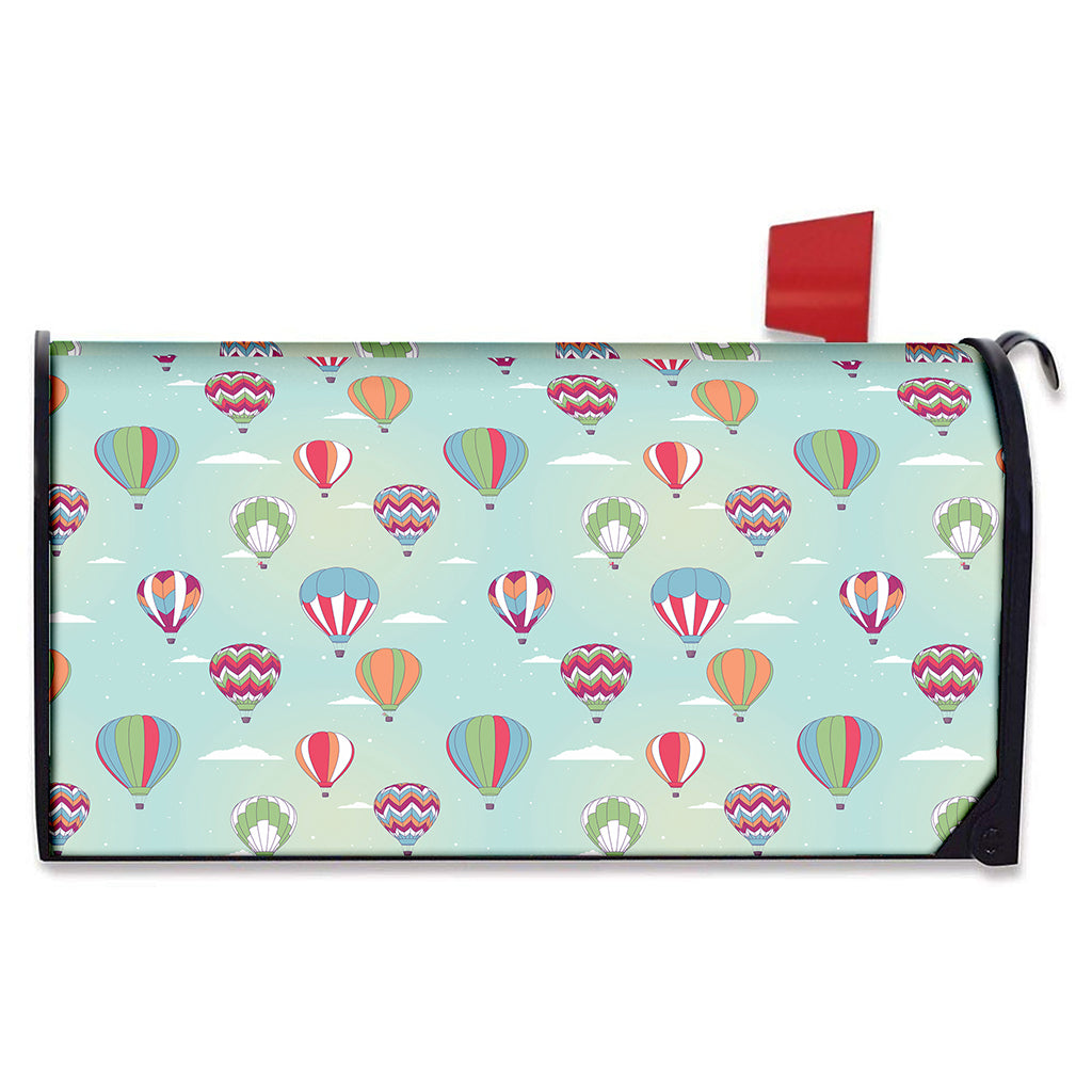 Hot Air Balloon Pattern Print Mailbox Cover