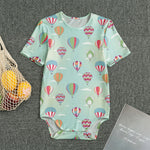 Hot Air Balloon Pattern Print Men's Bodysuit
