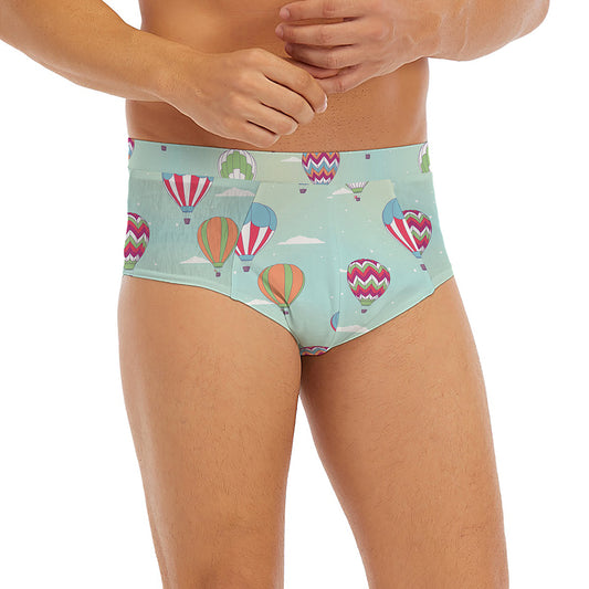 Hot Air Balloon Pattern Print Men's Briefs