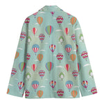 Hot Air Balloon Pattern Print Men's Cotton Blazer