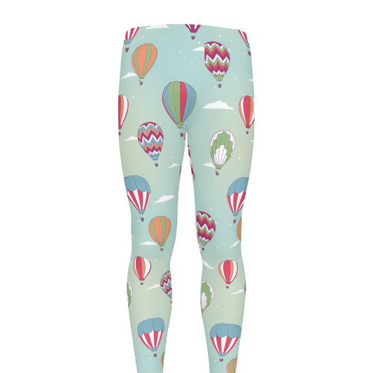 Hot Air Balloon Pattern Print Men's leggings