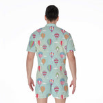 Hot Air Balloon Pattern Print Men's Rompers