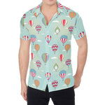 Hot Air Balloon Pattern Print Men's Shirt