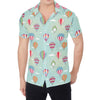 Hot Air Balloon Pattern Print Men's Shirt