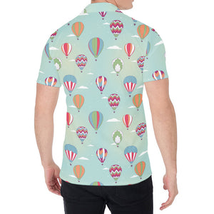 Hot Air Balloon Pattern Print Men's Shirt