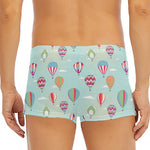 Hot Air Balloon Pattern Print Men's Short Boxer Briefs