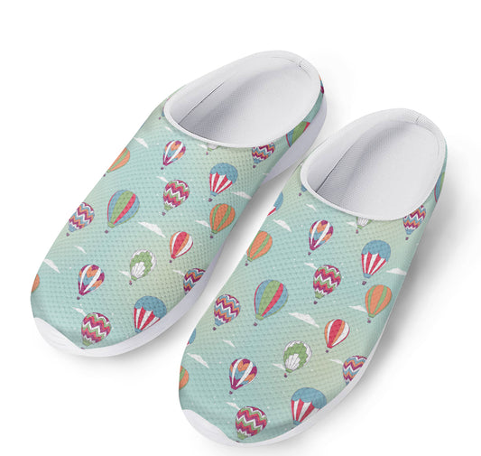 Hot Air Balloon Pattern Print Mesh Casual Shoes