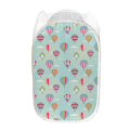 Hot Air Balloon Pattern Print Mesh Laundry Hamper