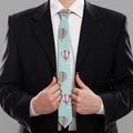 Hot Air Balloon Pattern Print Necktie